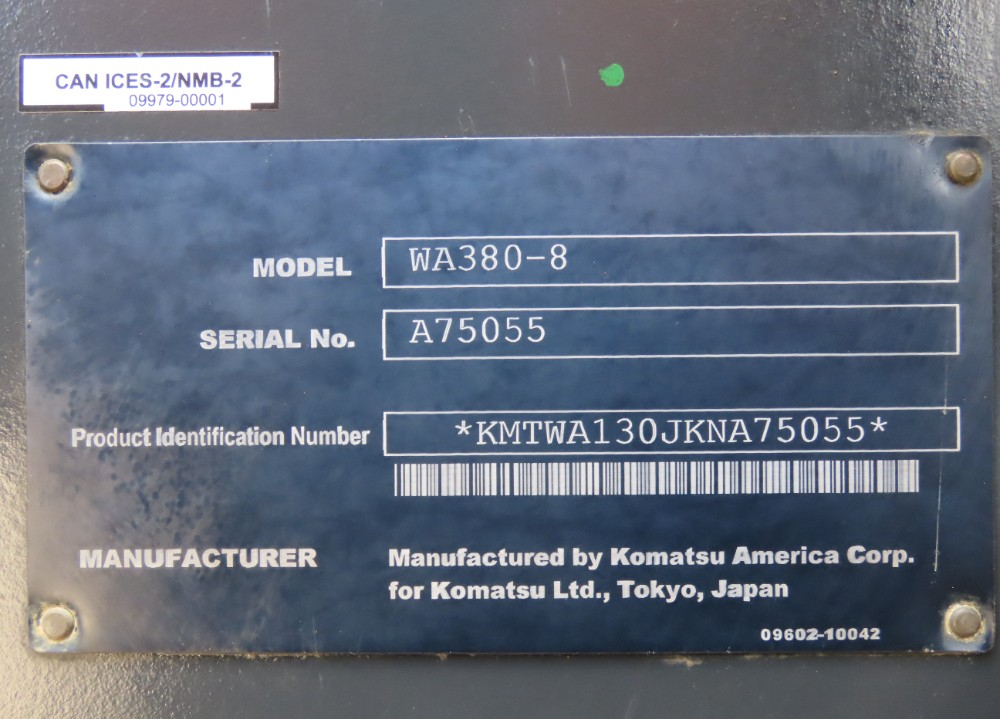 2019 Komatsu WA380-8 - Image 12