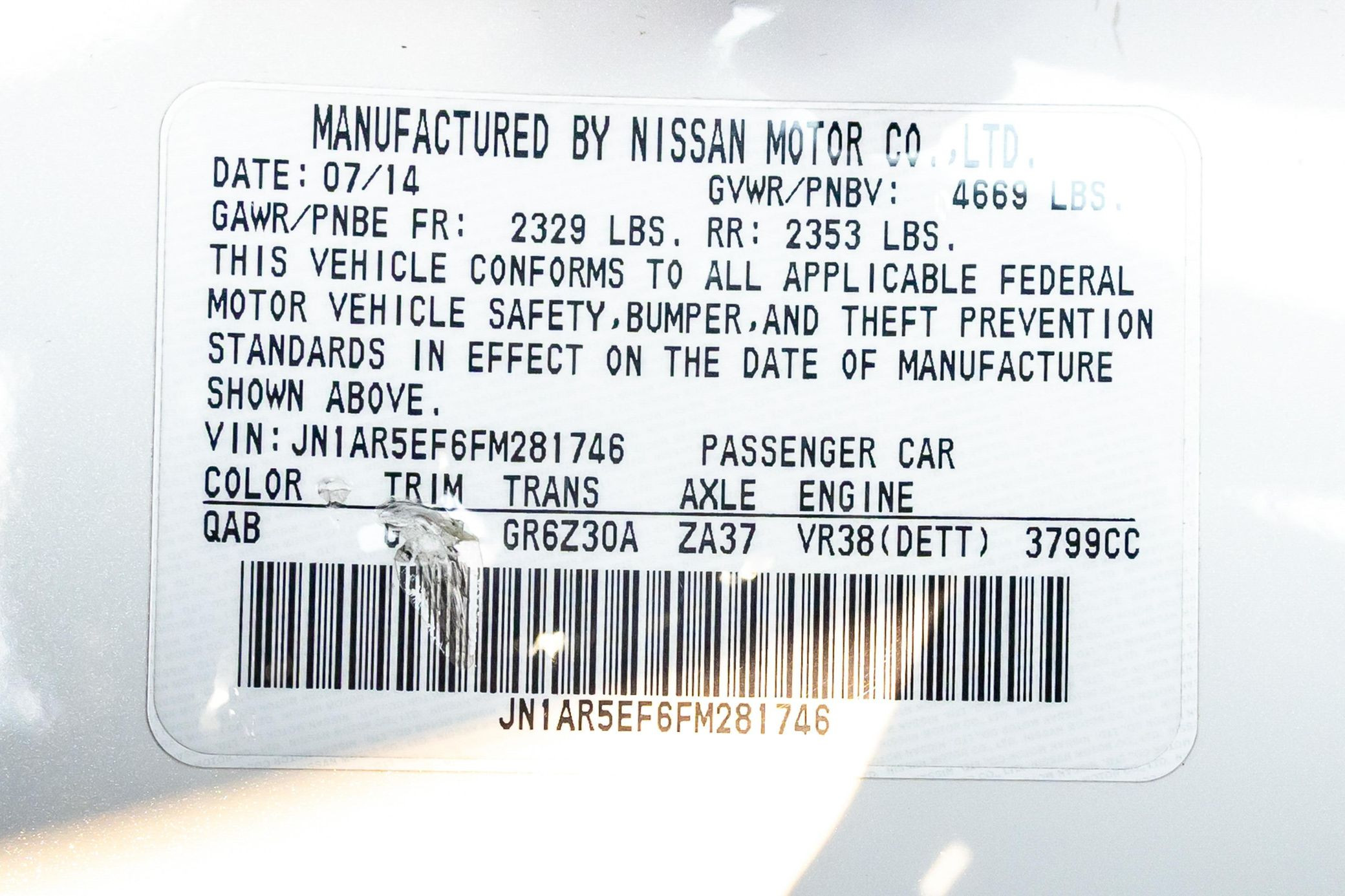 2015 Nissan GT-R NISMO - Image 69