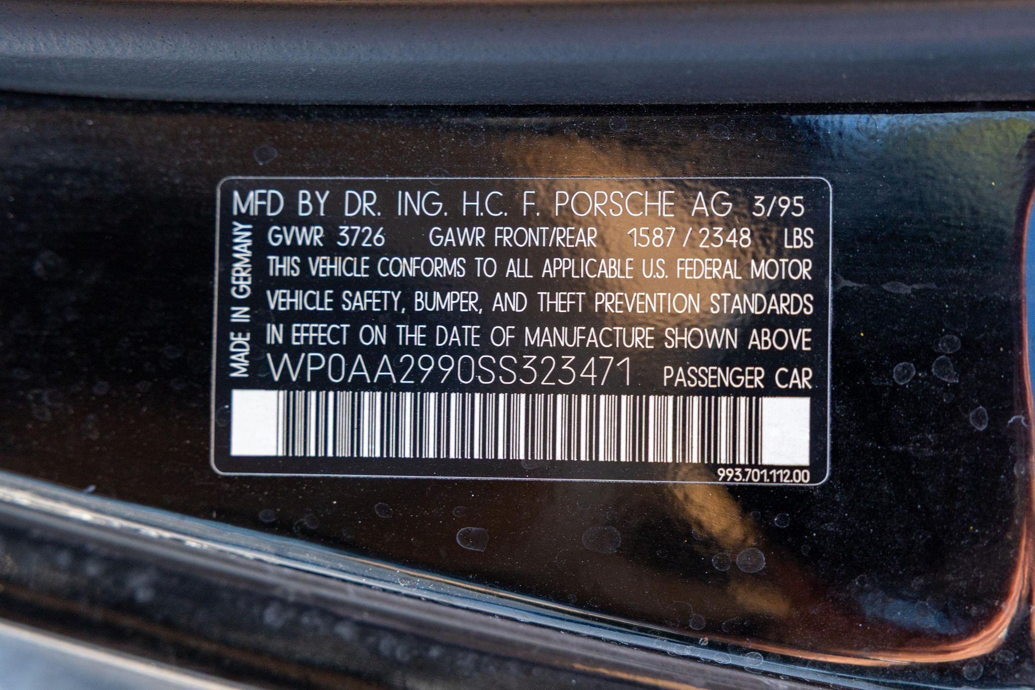 1995 Porsche 911 Carrera Coupe - Image 38