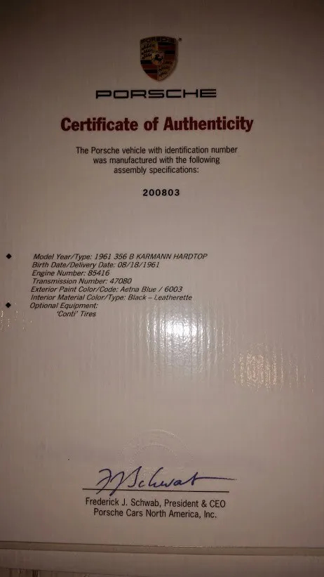 1961 Porsche 356B Super Karmann Hardtop - Image 32