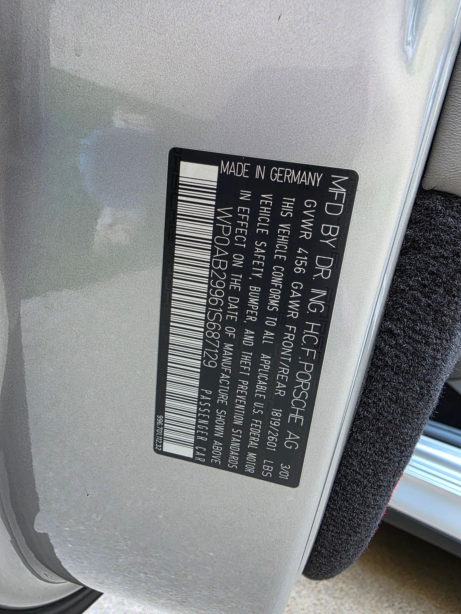 2001 Porsche 911 Turbo Coupe - Image 31